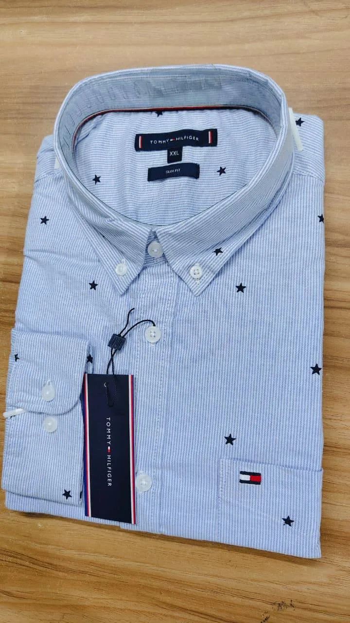 Tommy Hilfiger Men’s All-Over Print Oxford Stretch Shirt thumbnail 2