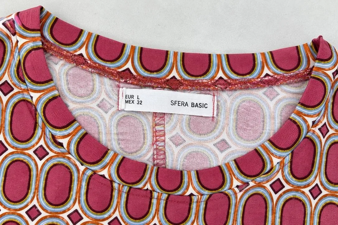 Sfera Basic Ladies Printed Elastic Waist Tunic Top thumbnail 9