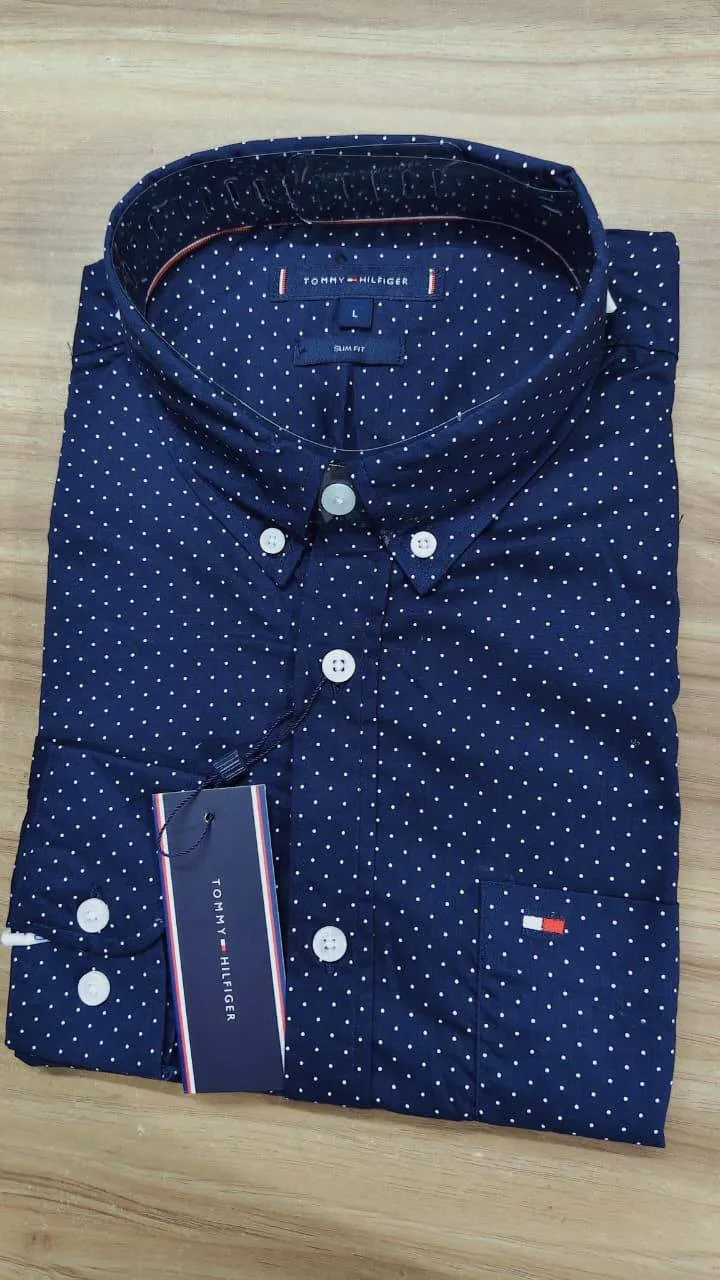 Tommy Hilfiger Men’s All-Over Print Oxford Stretch Shirt thumbnail 8