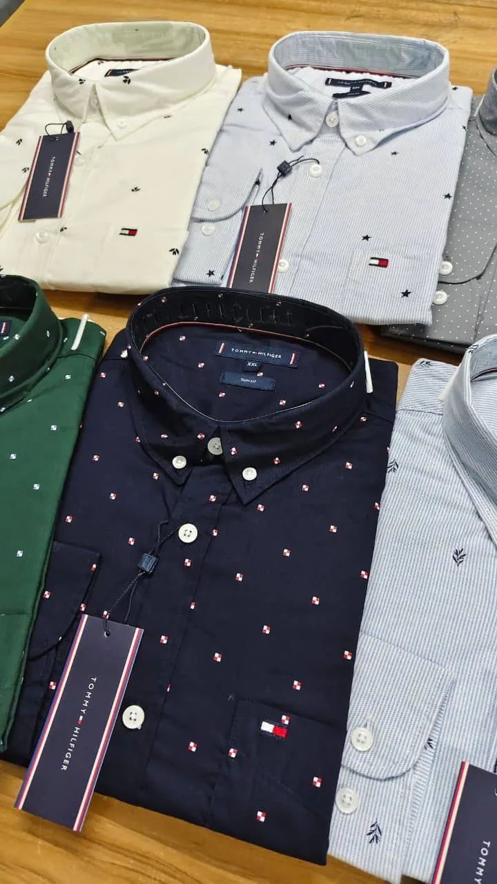 Tommy Hilfiger Men’s All-Over Print Oxford Stretch Shirt thumbnail 10