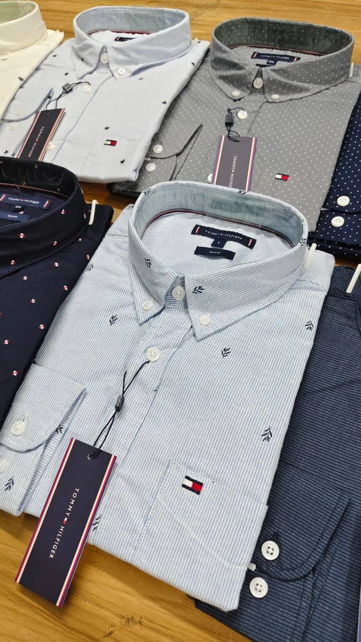 Tommy Hilfiger Men’s All-Over Print Oxford Stretch Shirt thumbnail 7