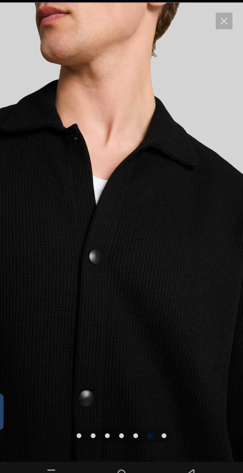 Men's Relaxed Structured Overshirt  Or Shaket thumbnail 3