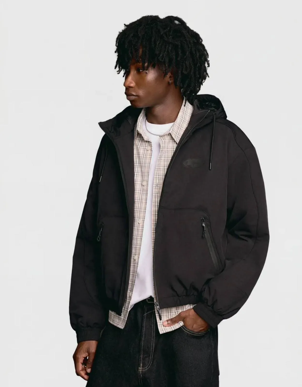 Men’s Padded Hooded Zip Jacket thumbnail 2