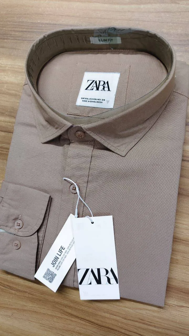 ZARA MAN Men’s Remi Cotton Slim Fit Long Sleeve Shirt thumbnail 6