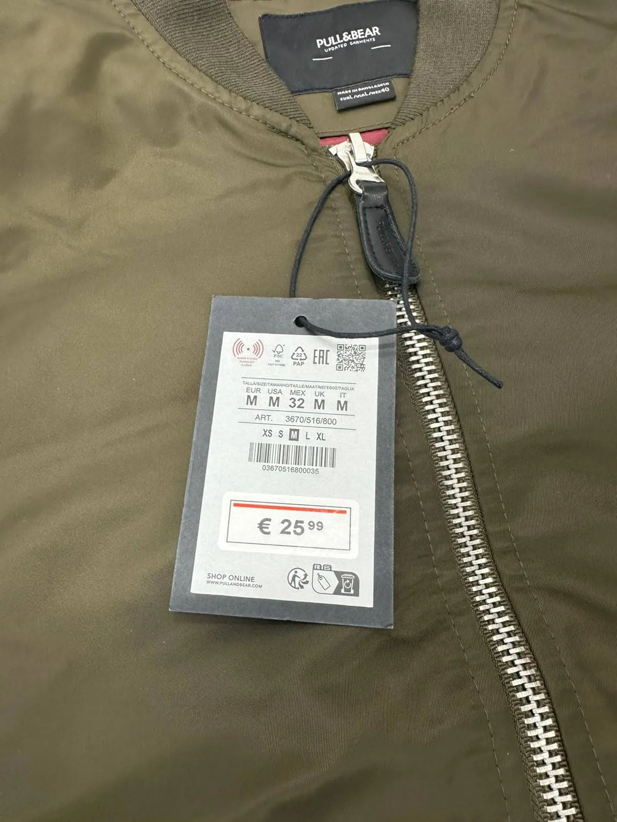 Men's Padded Bomber Jacket thumbnail 8