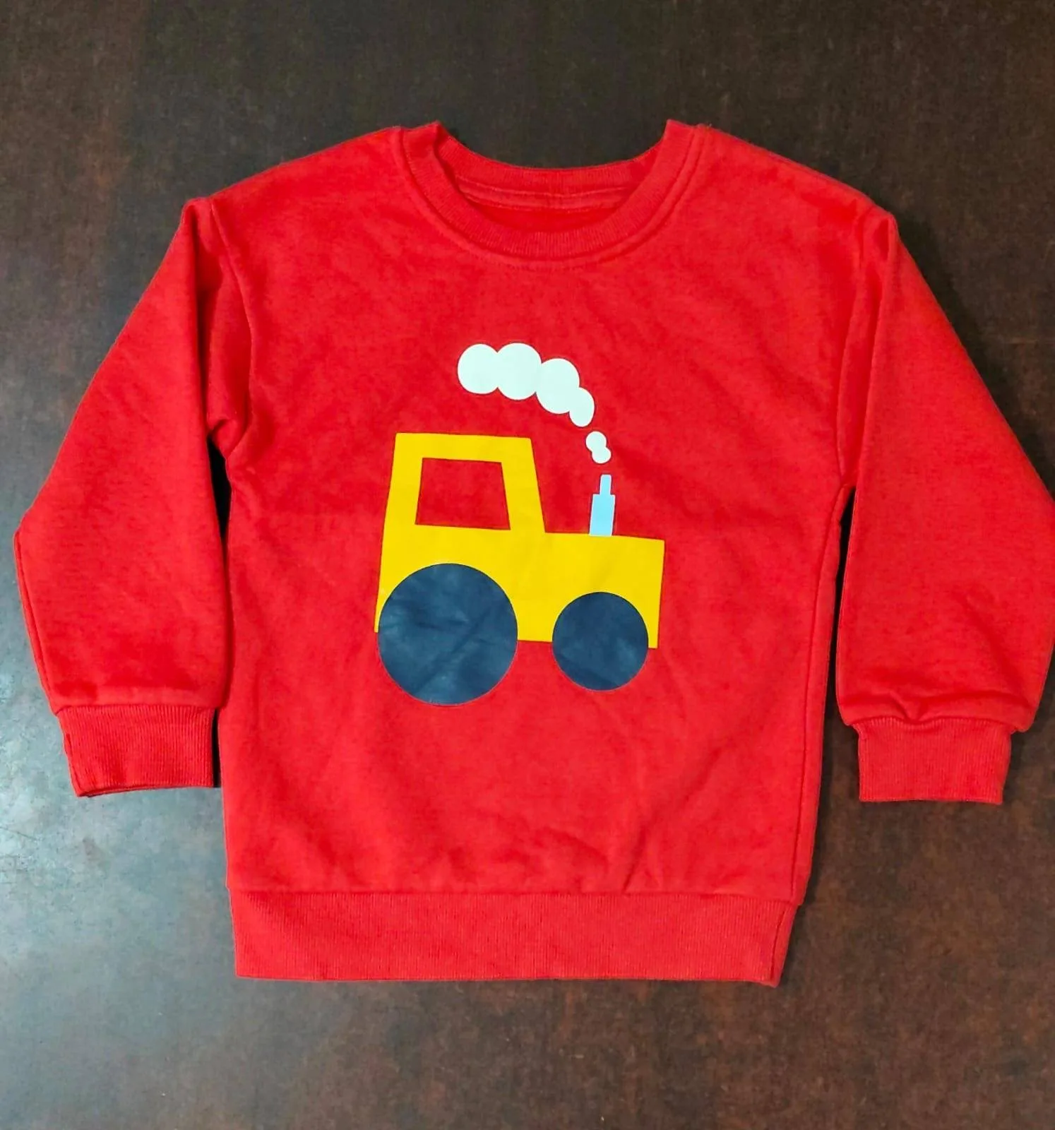 Boys’ Brushed Fleece Round Neck Sweatshirt |  Walmart thumbnail 2