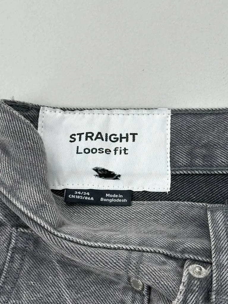 Men’s Straight Loose Fit Denim Jeans thumbnail 3