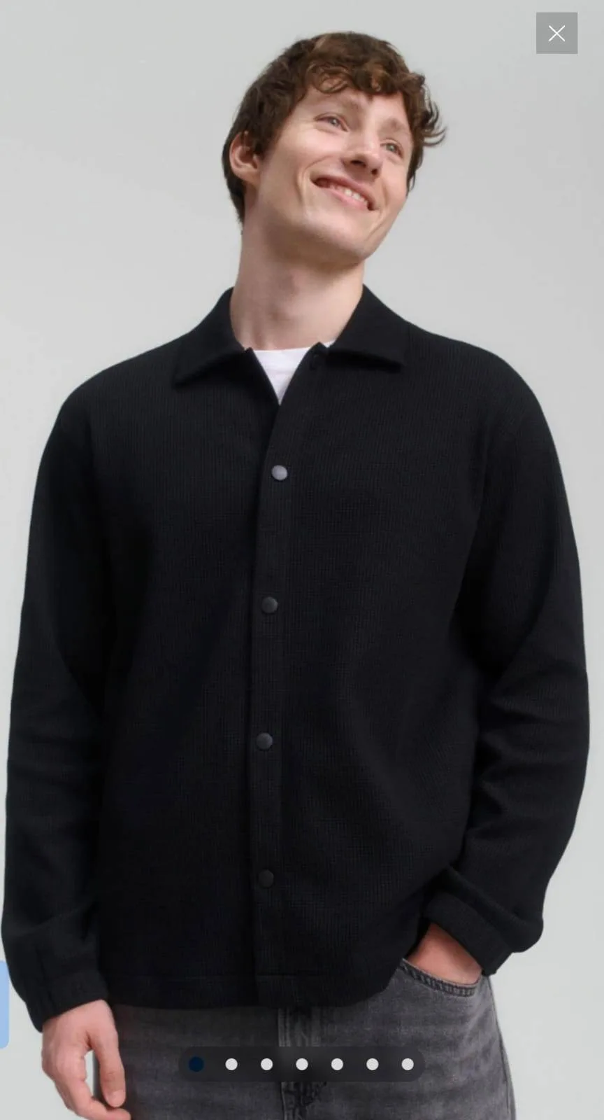 Men's Relaxed Structured Overshirt  Or Shaket thumbnail 2