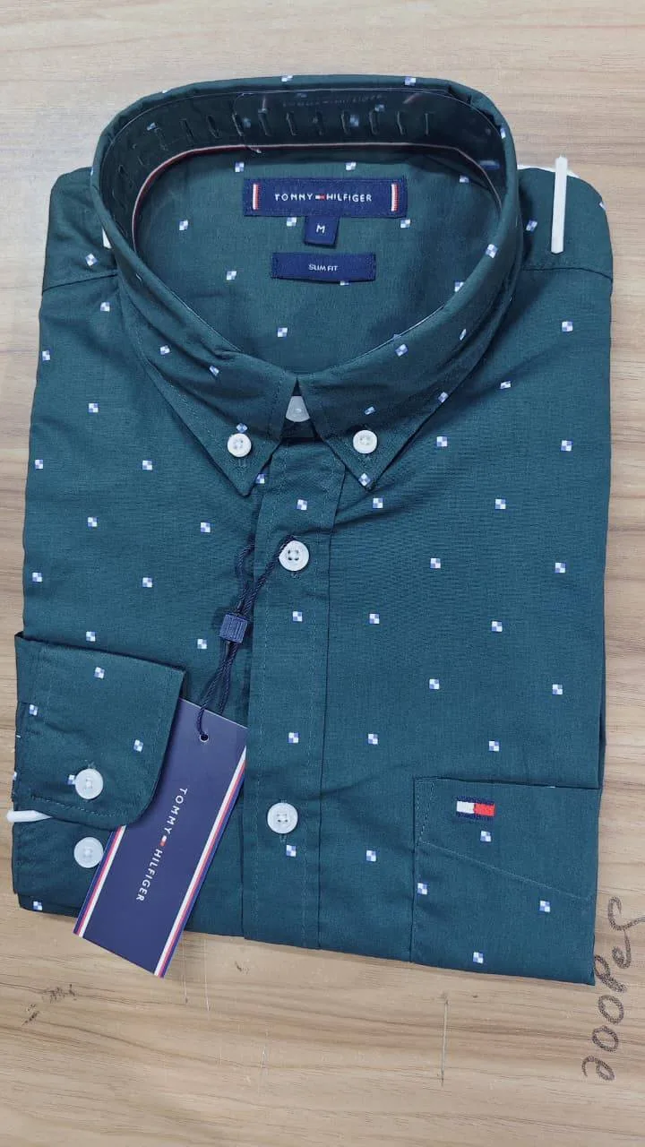 Tommy Hilfiger Men’s All-Over Print Oxford Stretch Shirt thumbnail 9
