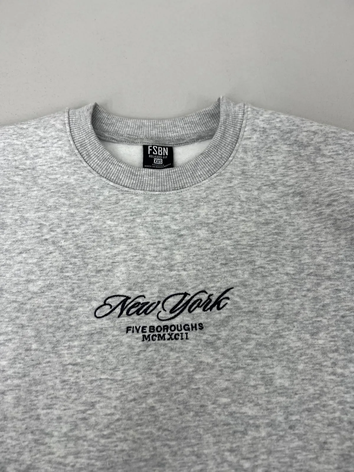 Men's FSBN Relaxed Fit Embroidered Crew Neck Sweatshirt thumbnail 8