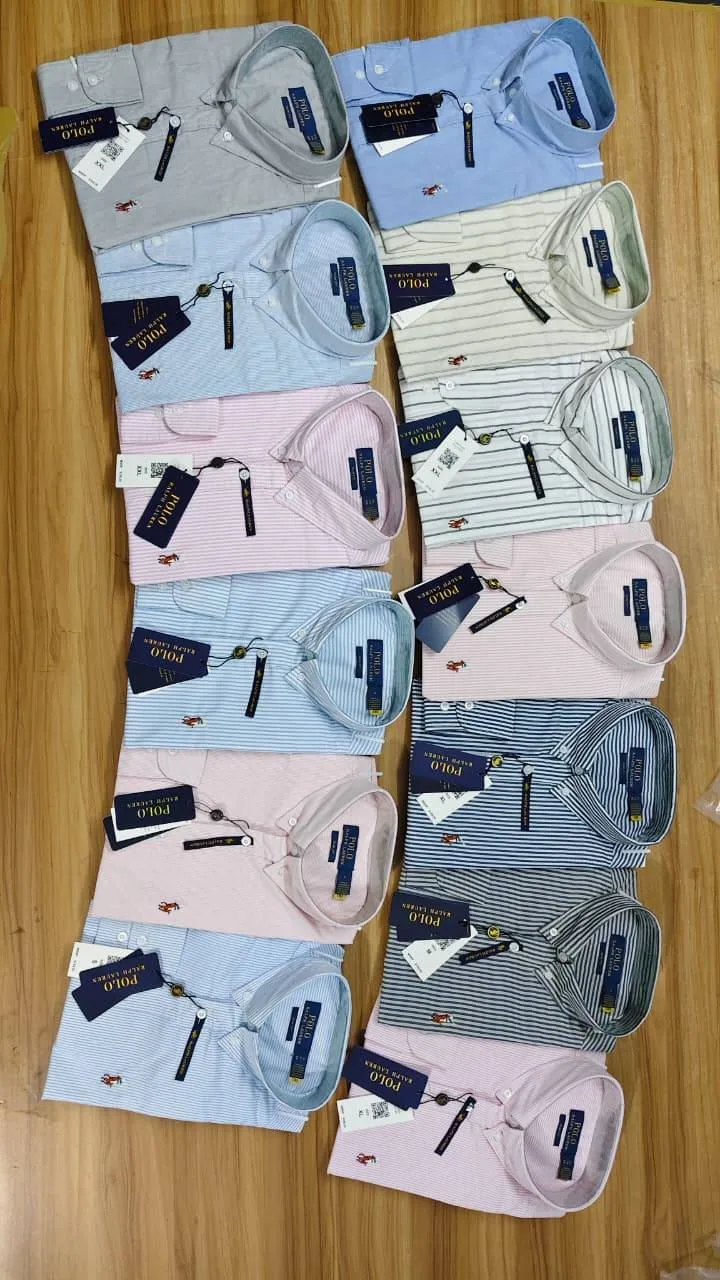 Polo Ralph Lauren Men’s Slim Fit Striped Long Sleeve Shirt – Master Copy thumbnail 6