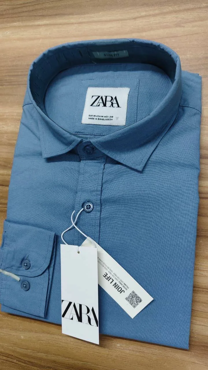 ZARA MAN Men’s Remi Cotton Slim Fit Long Sleeve Shirt thumbnail 8