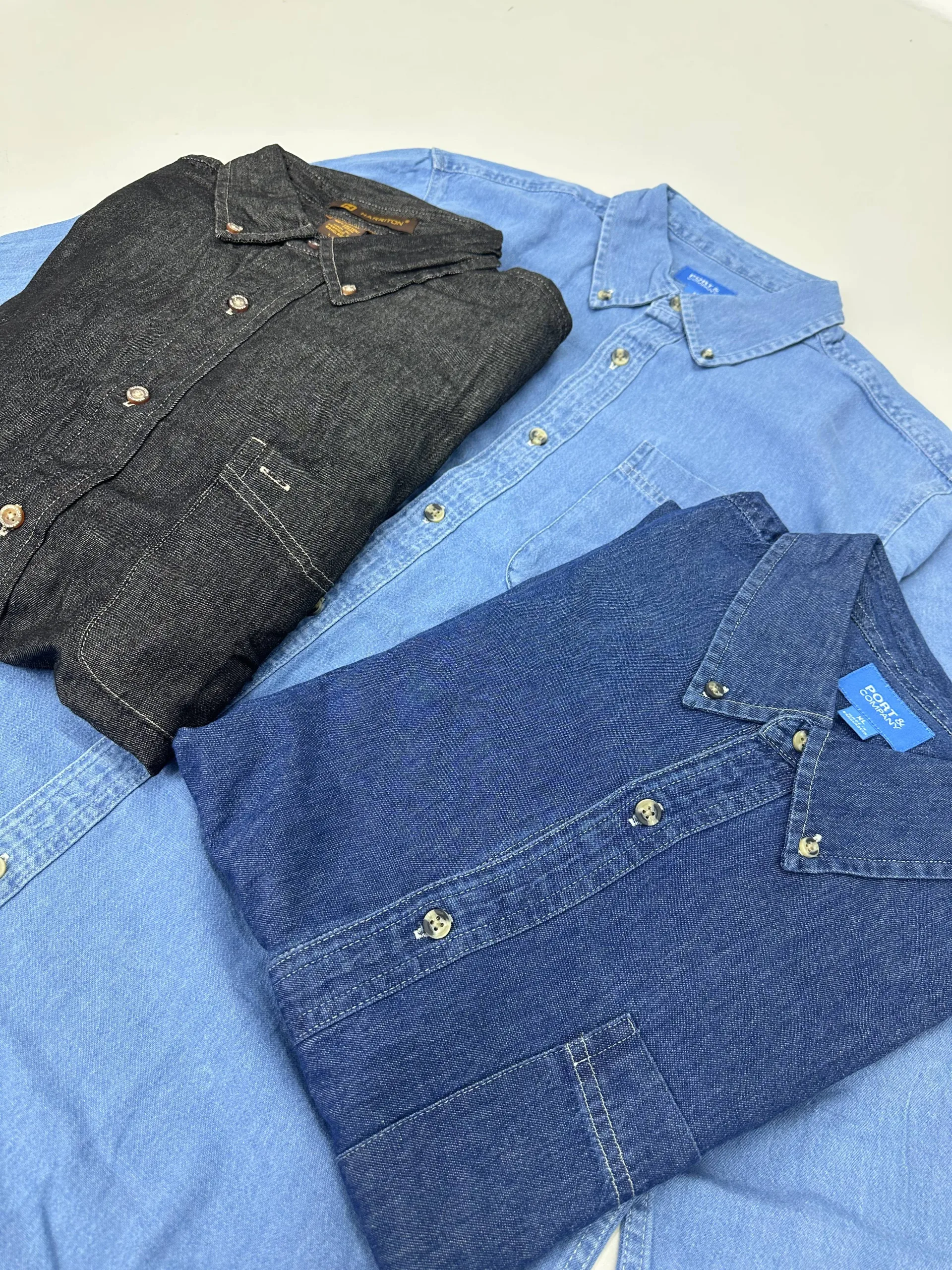 MEN’S BRANDED DENIM SHIRTS |. Walmart thumbnail 5