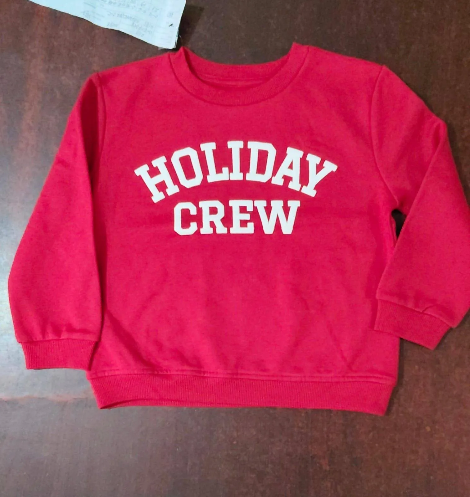 Boys’ Brushed Fleece Round Neck Sweatshirt |  Walmart thumbnail 4