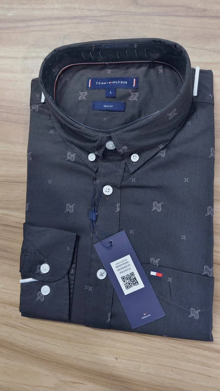 Tommy Hilfiger Men’s All-Over Print Oxford Stretch Shirt thumbnail 6