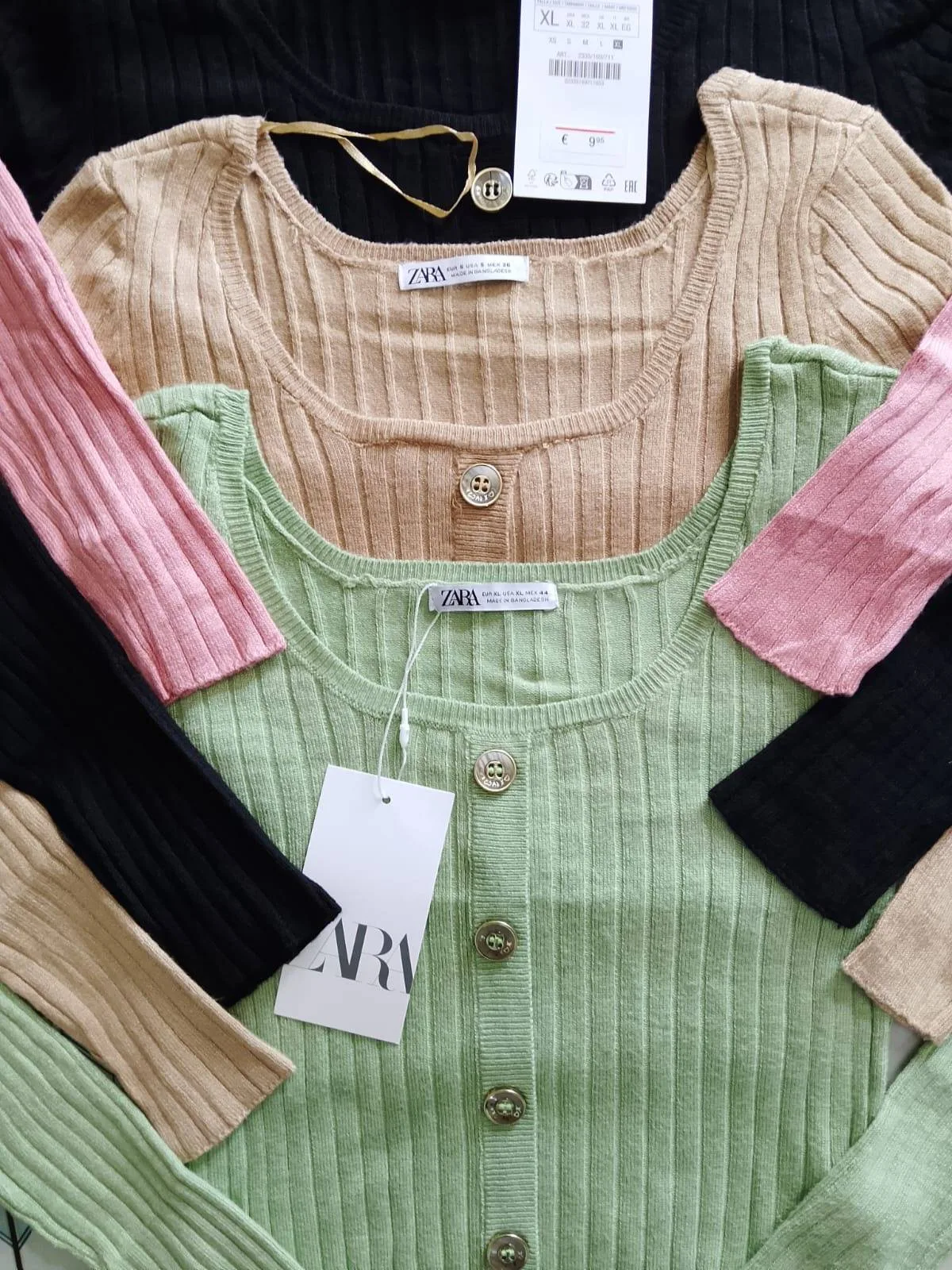 Zara Ladies’ Ribbed Knit Button Cardigan thumbnail 4