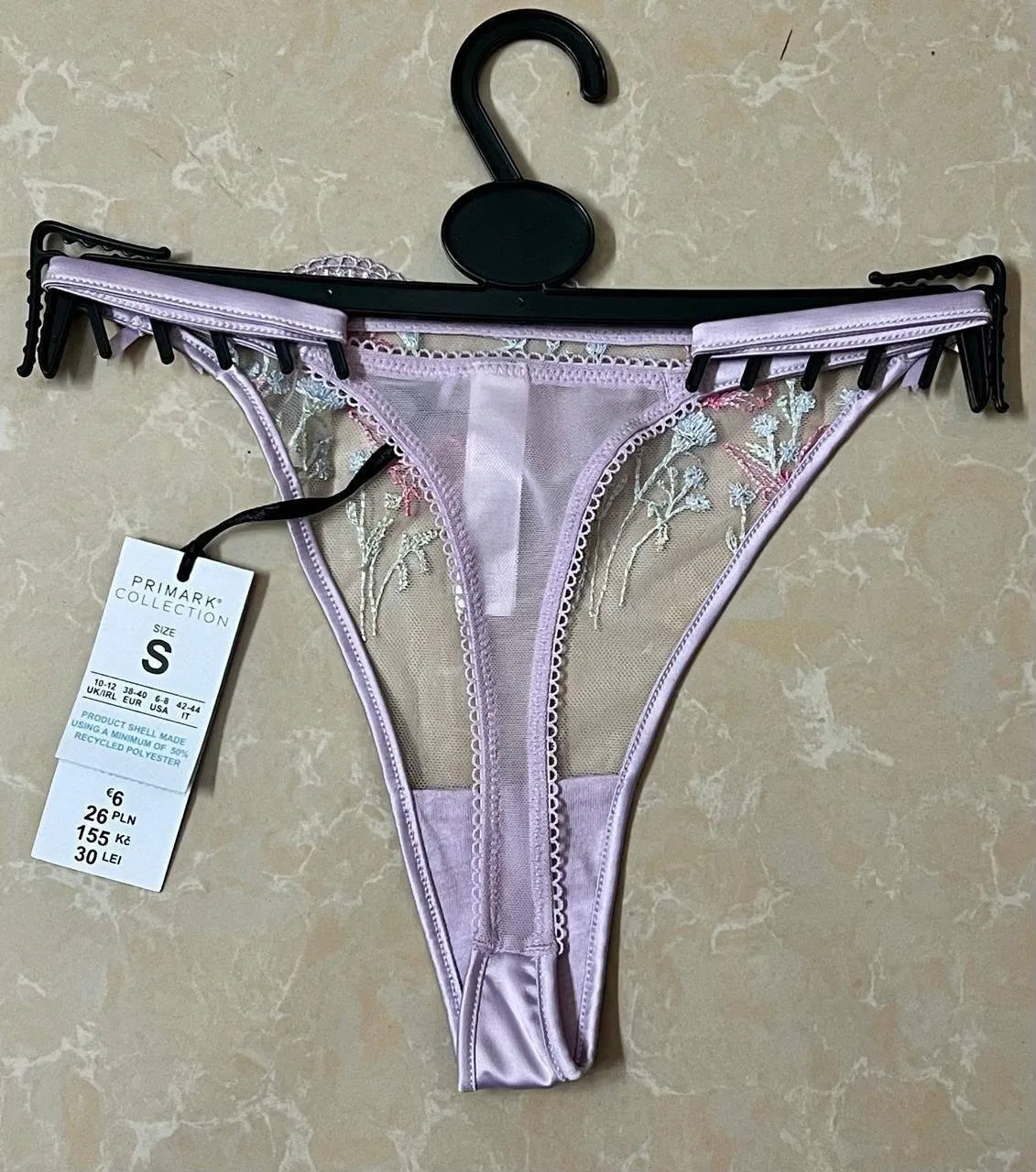Ladies’ Embroidered Mesh Brief / Lingerie thumbnail 3