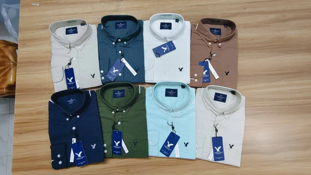 American Eagle Men’s Classic Fit Long Sleeve Cotton Shirt |. Master Copy thumbnail 11